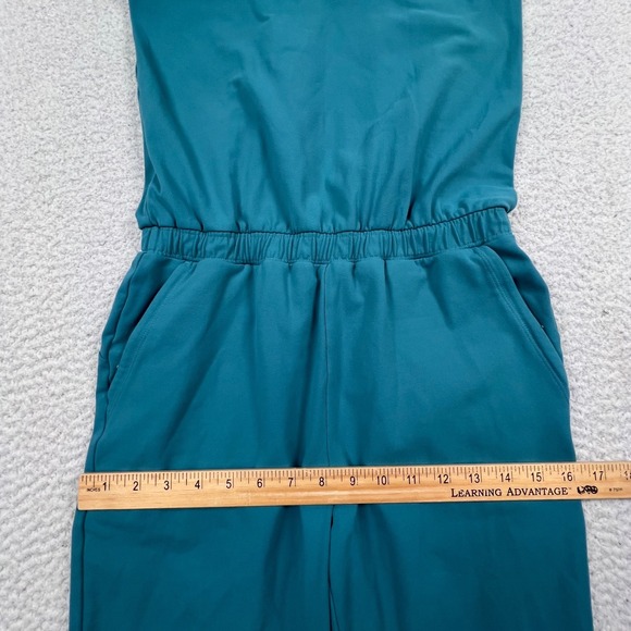 Athleta‎ Girl Hop Skip and a Jumpsuit XL/14 Teal Blue Athleisure Youth Stretch - Picture 10 of 10